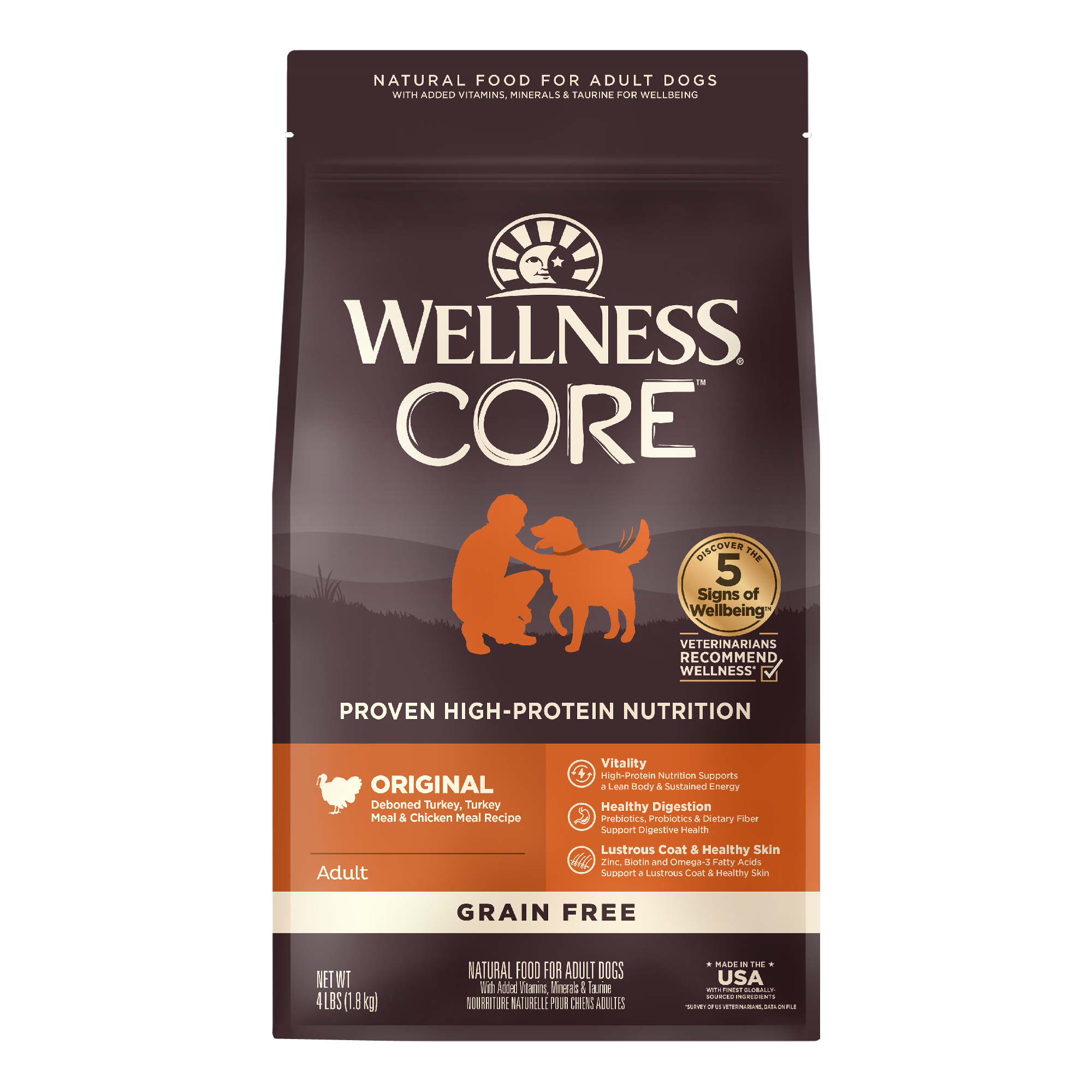 อาหารสุนัข WELLNESS CORE สูตร Original 4lb(1.8kg) - Image 2