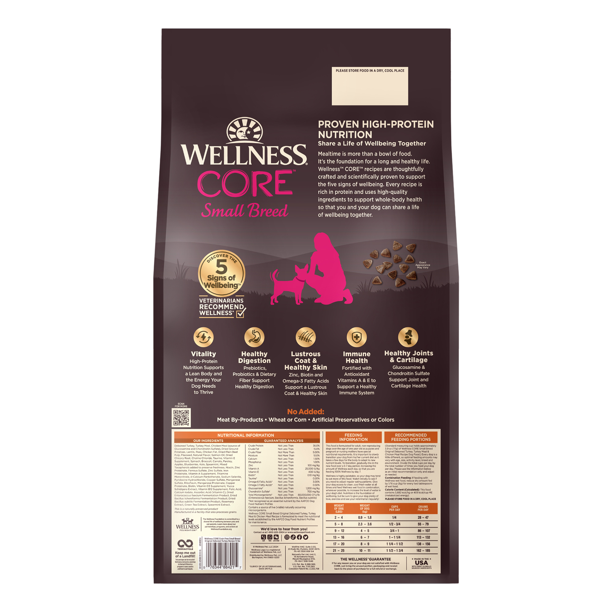 อาหารสุนัข WELLNESS CORE สูตร Small Breed 12lb(5.4kg) - Image 3