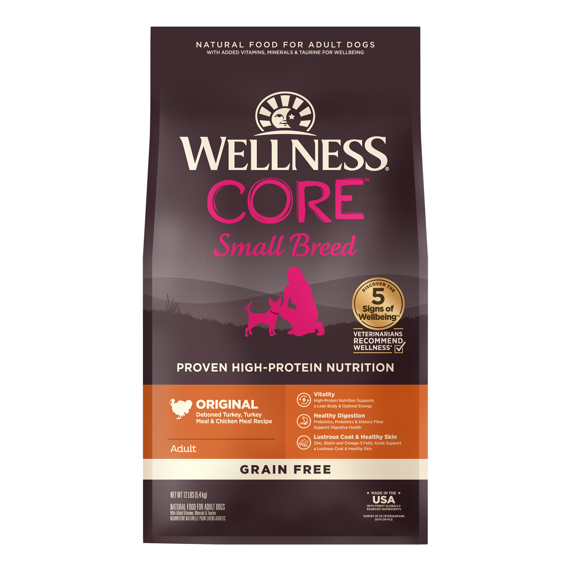 อาหารสุนัข WELLNESS CORE สูตร Small Breed 12lb(5.4kg) - Image 2