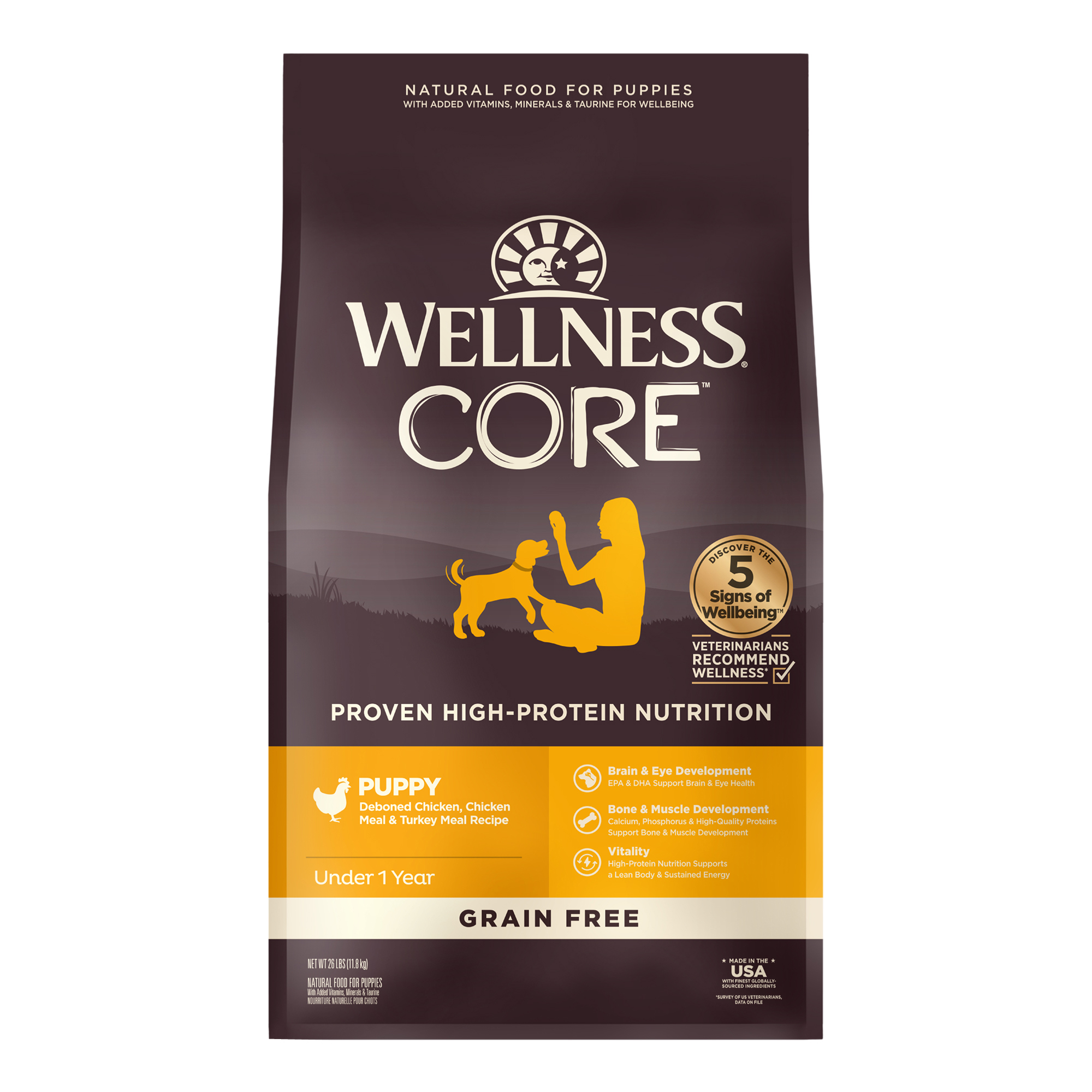 อาหารสุนัข WELLNESS CORE สูตร Puppy 4lb(1.8kg) - Image 2