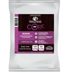 สินค้าตัวอย่าง wellness core สุนัข Senior