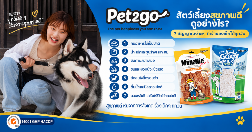สัตว์เลี้ยงสุขภาพดี ดูอย่างไร